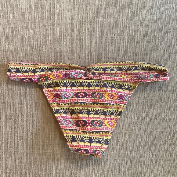 VIX 2 piece bikini - Top Size Large and Bottom Size Med - Yellow Pink Blue Green - Picture 7 of 10
